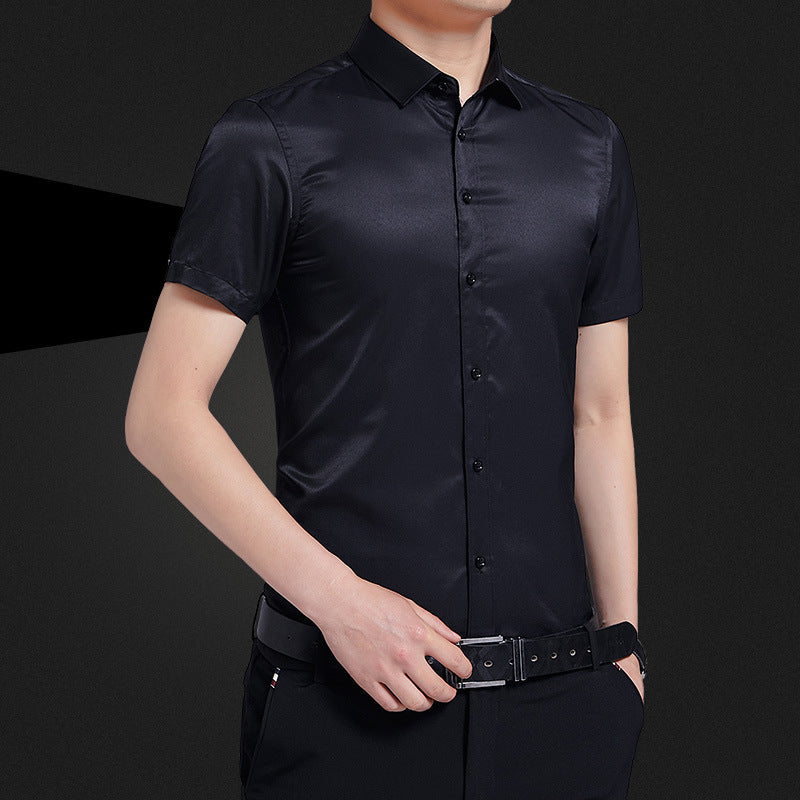 Men's Solid Color Non-Iron Business Shirt