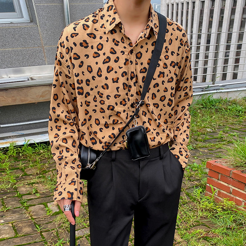 Rich's Fashion: Men's Leopard Print Shirt