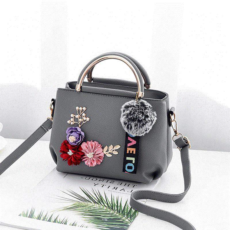 Floral Tattoo Shoulder Bag for Women