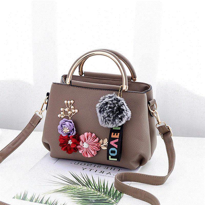 Floral Tattoo Shoulder Bag for Women