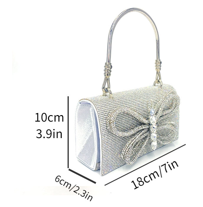 Shiny Butterfly Diamond Dinner Bag