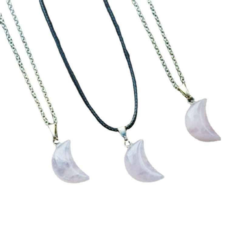 Moon White Fashion Pendant Necklace Jewelry