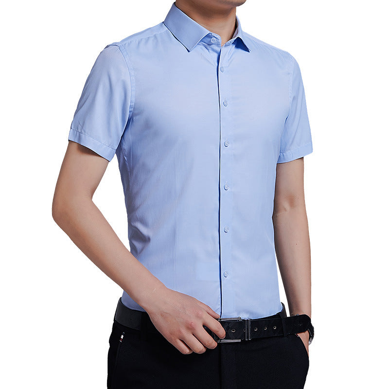 Men's Solid Color Non-Iron Business Shirt