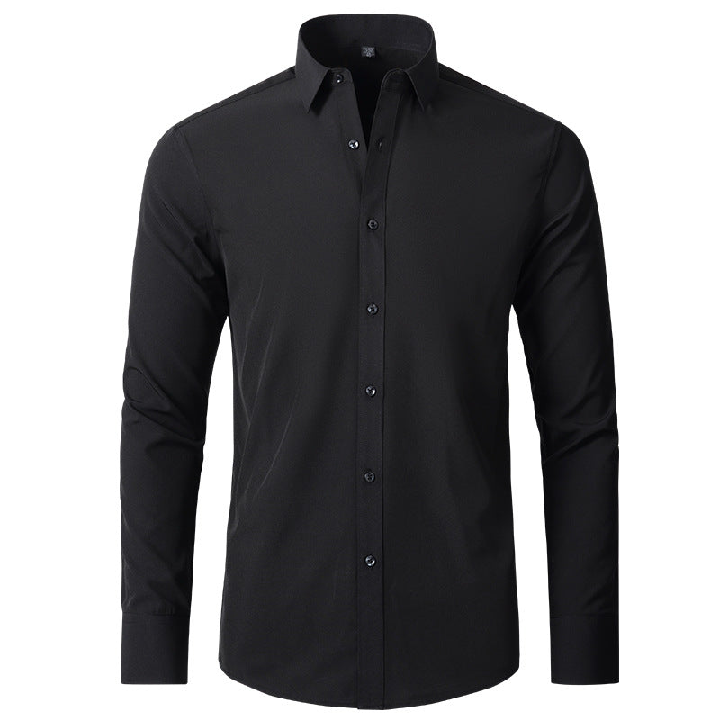 Men's Non-Iron Business Shirt with Full Elasticity