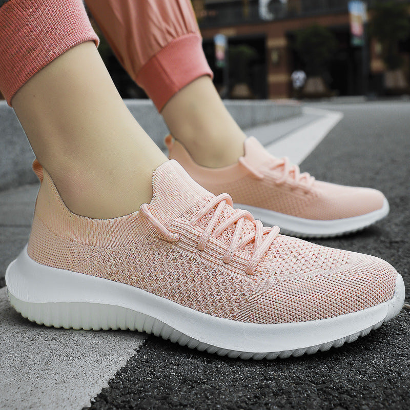 Women's Flying Shoes Lightweight Breathable Sneakers Mesh Socks Shoes