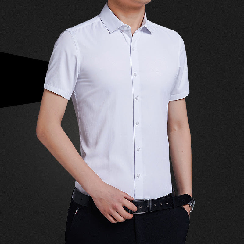 Men's Solid Color Non-Iron Business Shirt