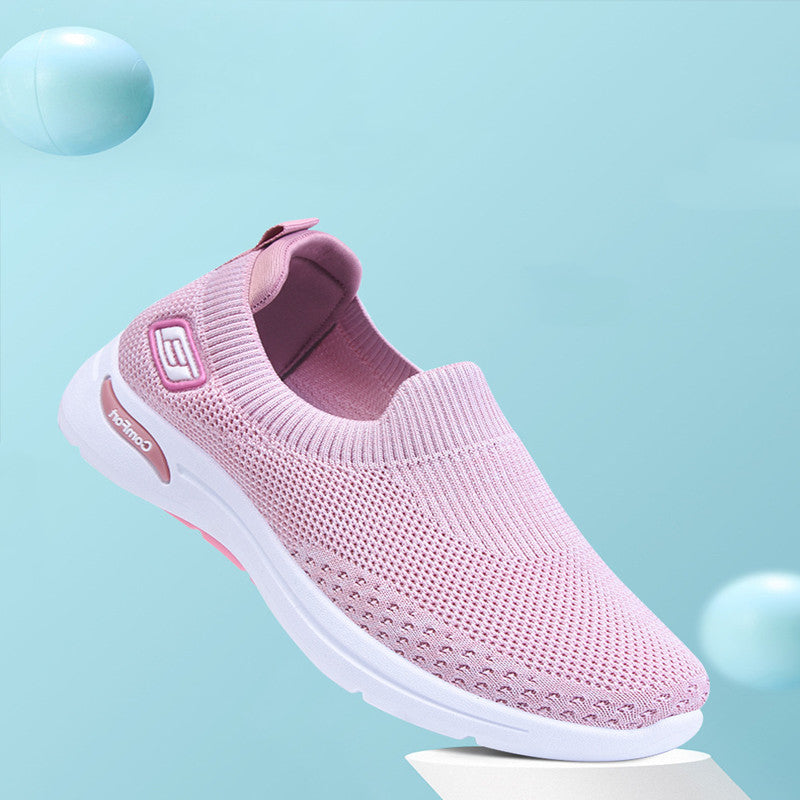 New Casual Soft Bottom Socks Sneakers For Women