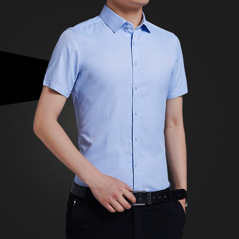 Men's Solid Color Non-Iron Business Shirt