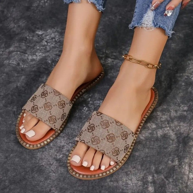 Floral Print Non-Slip Sandals for Women