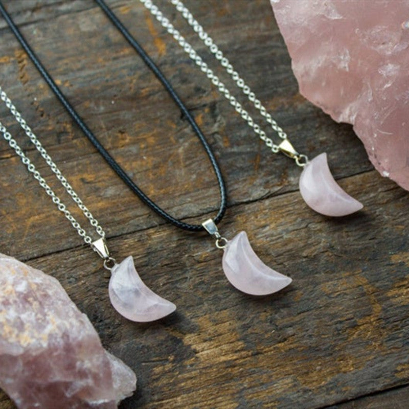 Moon White Fashion Pendant Necklace Jewelry